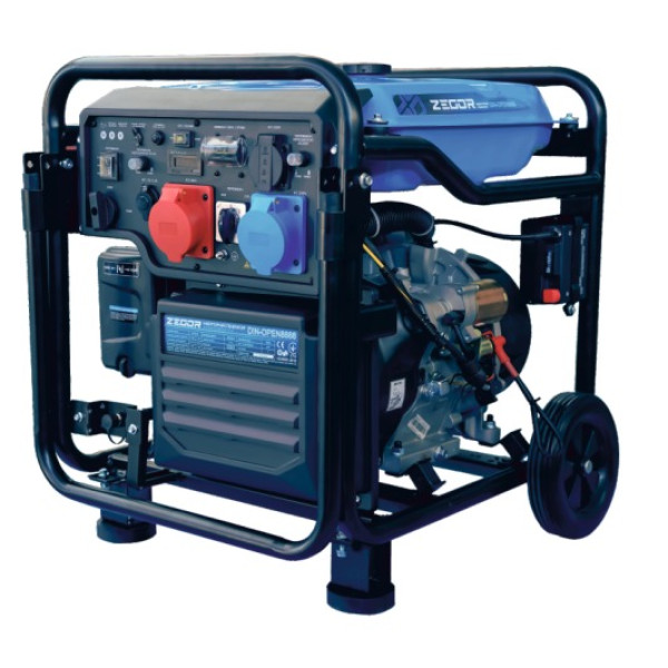Інверторний бензиновий генератор відкритого типу 9.0 кВт Zegor DIN-OPEN8888