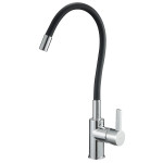 Змішувач для кухонної мийки з гнучким виливом EDN4-F-KB