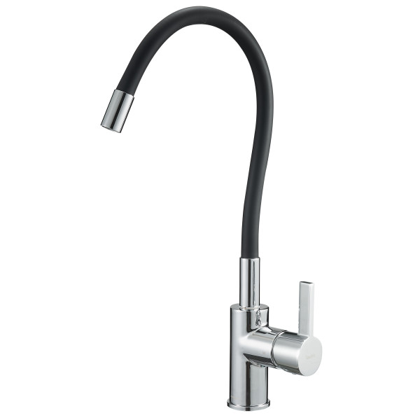 Змішувач для кухонної мийки з гнучким виливом EDN4-F-KB