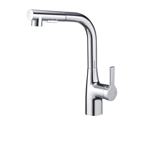 Змішувач для кухонної мийки з висувною лійкою KFL4-A012