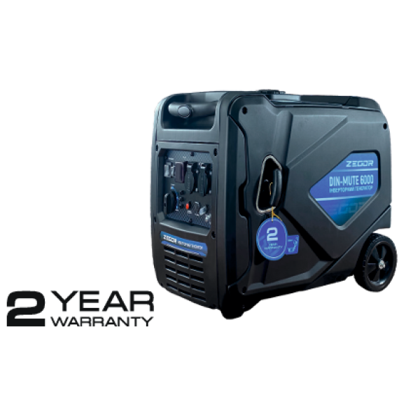 Інверторний бензиновий генератор закритого типу 6 кВт Zegor DIN-MUTE6000