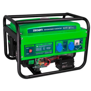 Бензиновий генератор 3 кВт Zegor DMA-3000