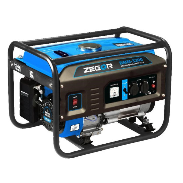 Бензиновий генератор 3.3 кВт Zegor DMM-3300