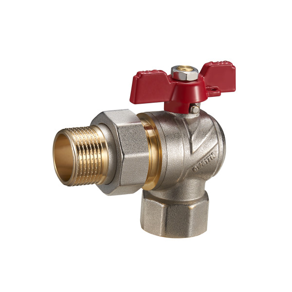 Кран кульовий з американкою кутовий PN40 20 FAL12