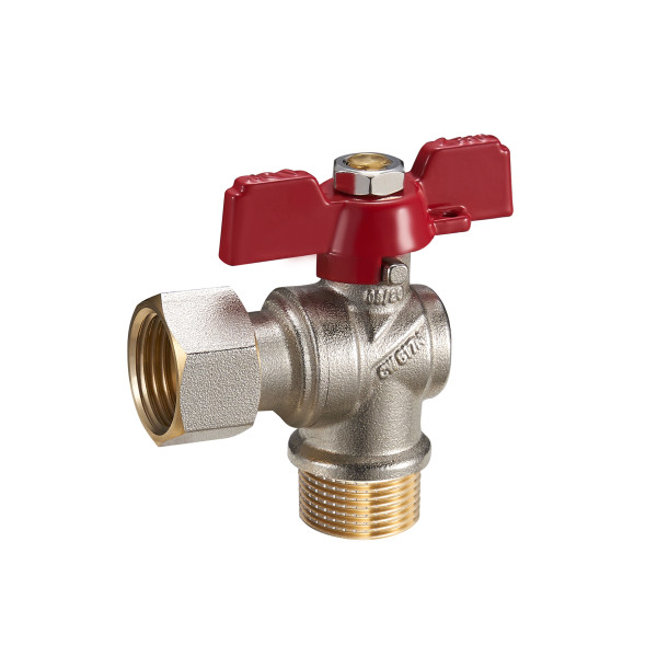 Кран кульовий з американкою кутовий В3 PN40 20 FNL12