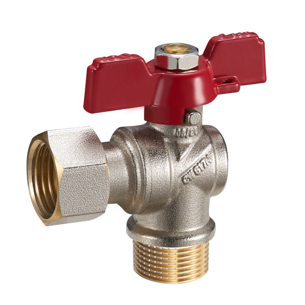 Кран кульовий з американкою кутовий В3 PN40 20 FNL12