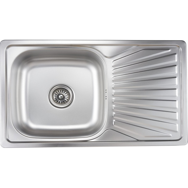 Мийка вирізна  SATIN 0.6mm-160mm без сифона MT-7848EN
