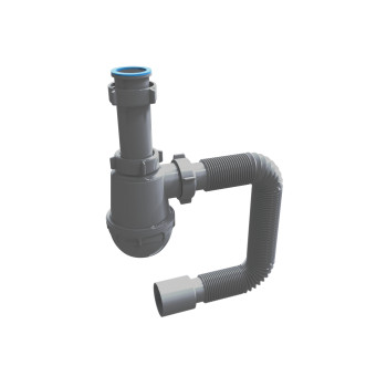 Напівсифон для мийки ½ з гнучкою трубою 40/50 DW-2212